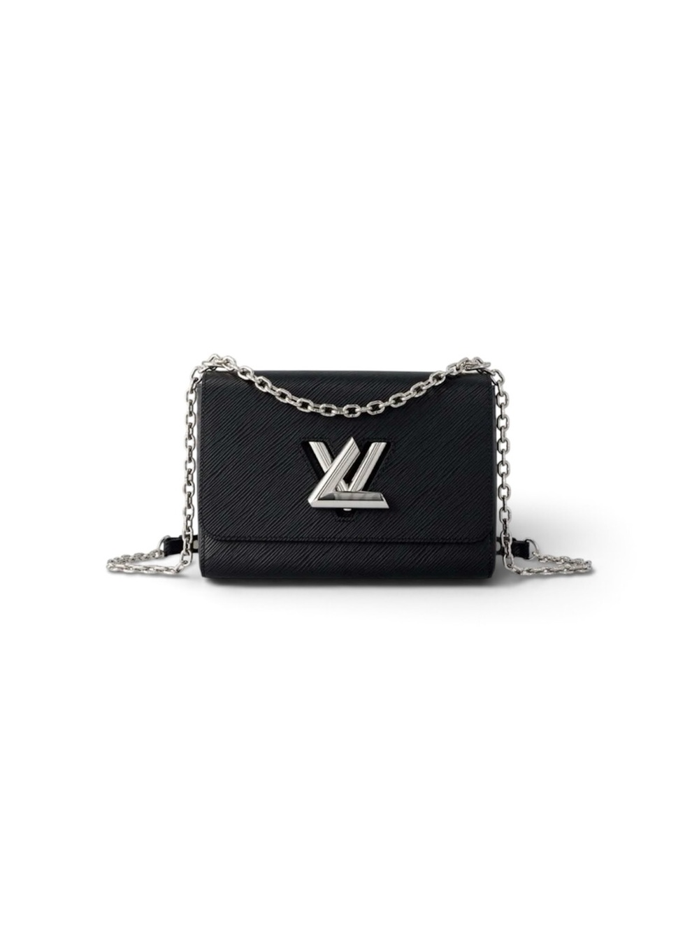 Louis Vuitton Twist MM Black Epi Leather Silver Hardware Authentic